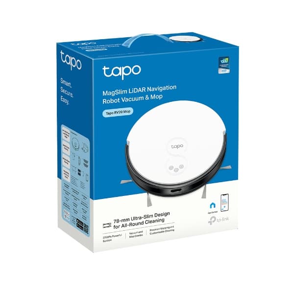 Tapo RV20 Mop | LiDAR Navigation Robot Vacuum & Mop - 4