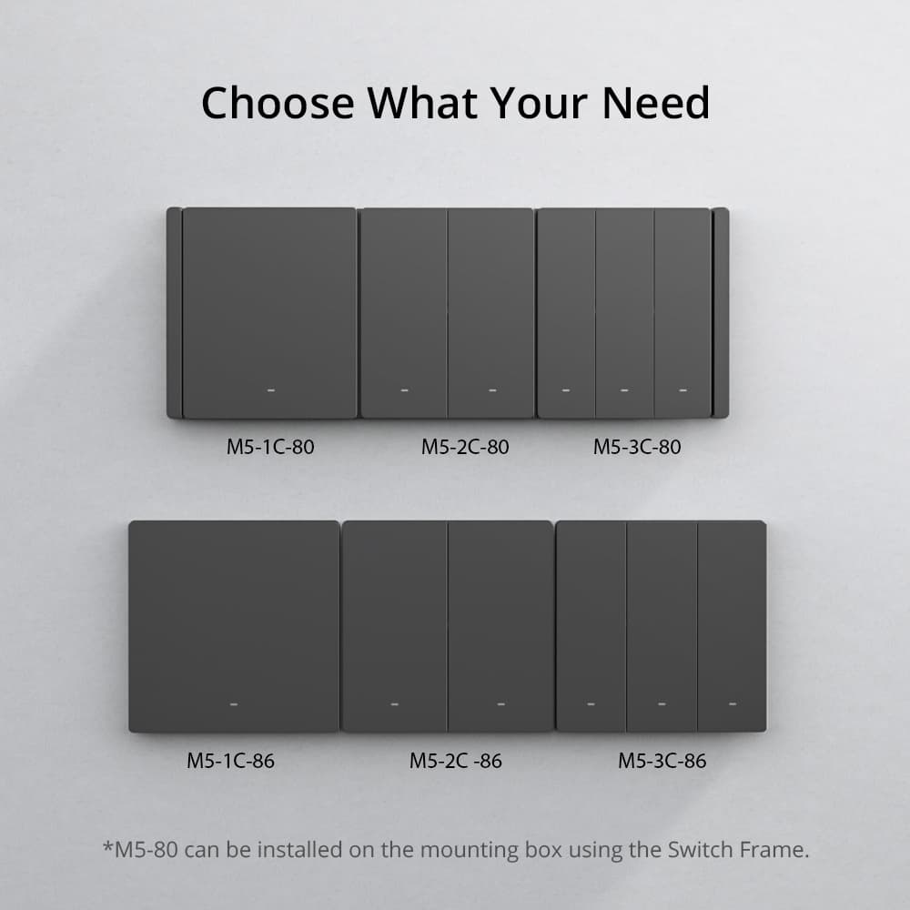 SONOFF SwitchMan Smart Wall Switch-M5 1-3 gang US ,EU - 5