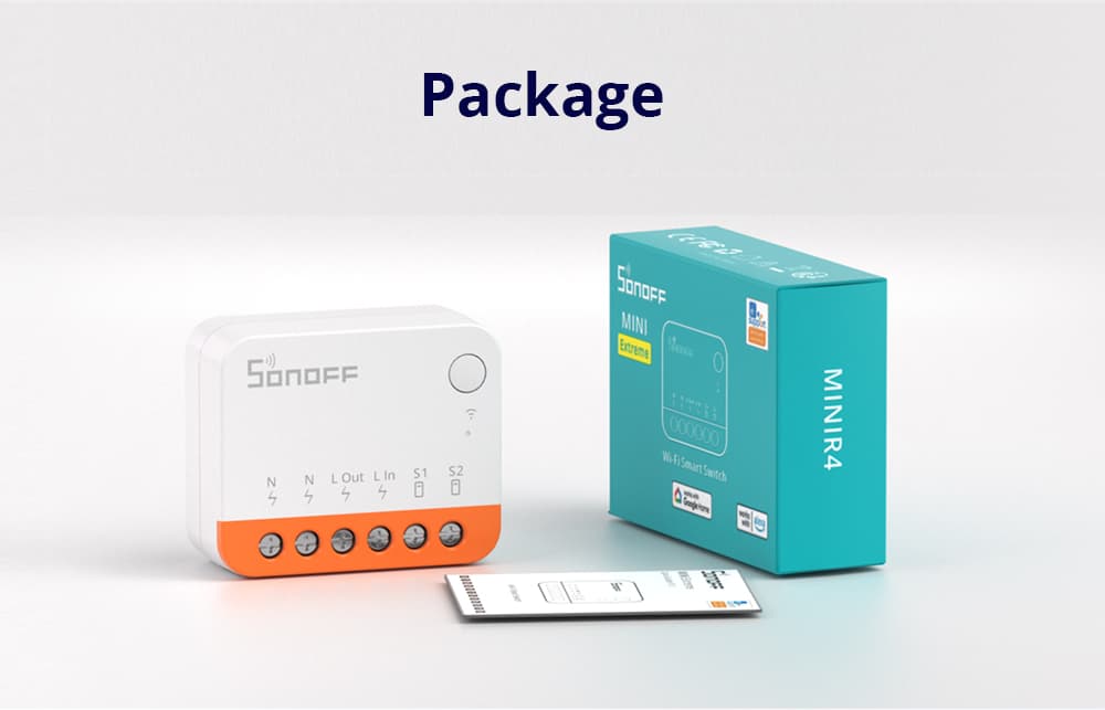 Sonoff MINIR4 - Extreme Wi-Fi Smart Switch 10A - 2