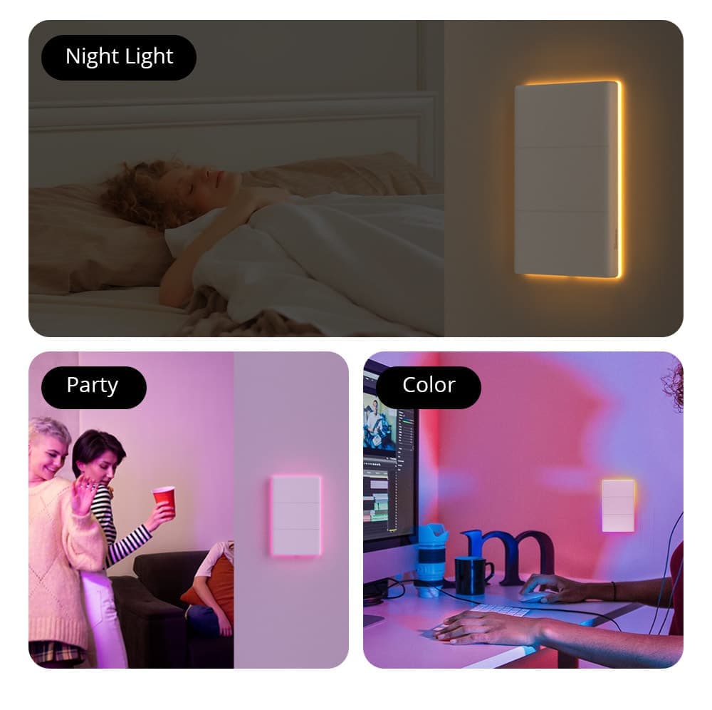 SONOFF TX Ultimate T5-3C Smart Wall Switch for Roller Shutter Electric Curtains Blinds - 5