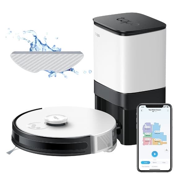 Tapo RV30 Plus | LiDAR Navigation Robot Vacuum & Mop + Smart Auto-Empty Dock