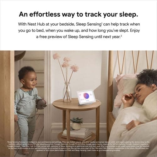 جوجل نيست هب (الجيل الثاني) شاشة ذكية مع المساعد الصوتي - 4