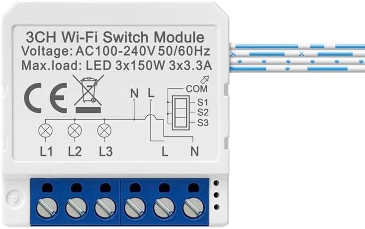 Tuya Smart 1/2/3/4 -Gang Switch Module - 3