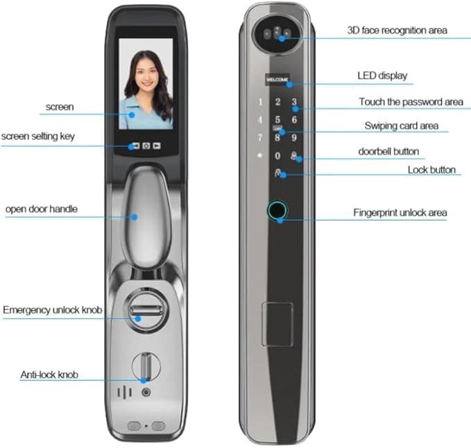 Tuya smart lock (Sl-021) For Security Door - 2