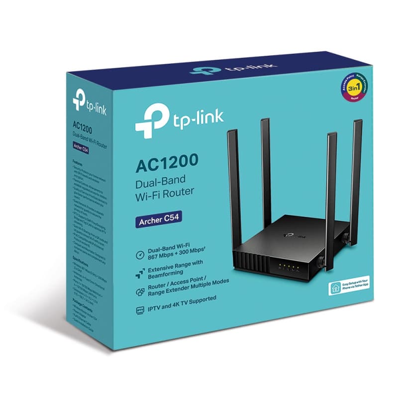 Tp-Link Archer C54 | AC1200 Dual Band Wi-Fi Router - 5