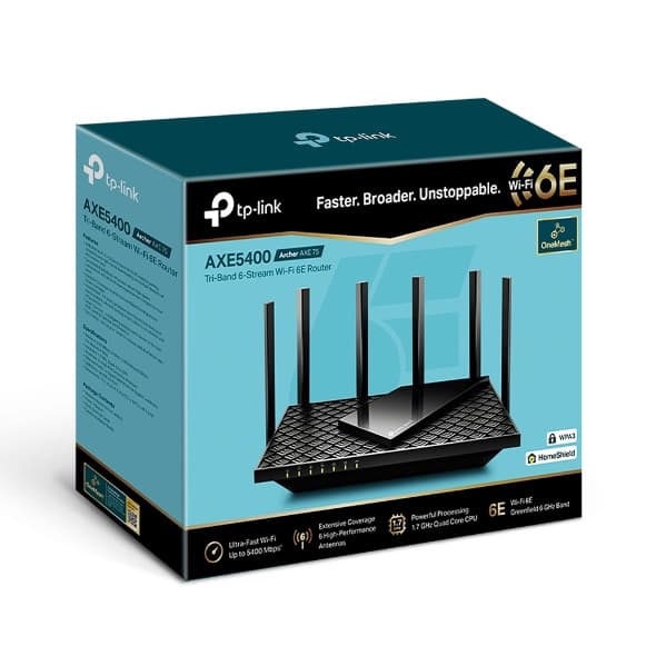 TP-Link Archer AXE75 | AXE5400 Tri-Band Gigabit Wi-Fi 6E Router - 4