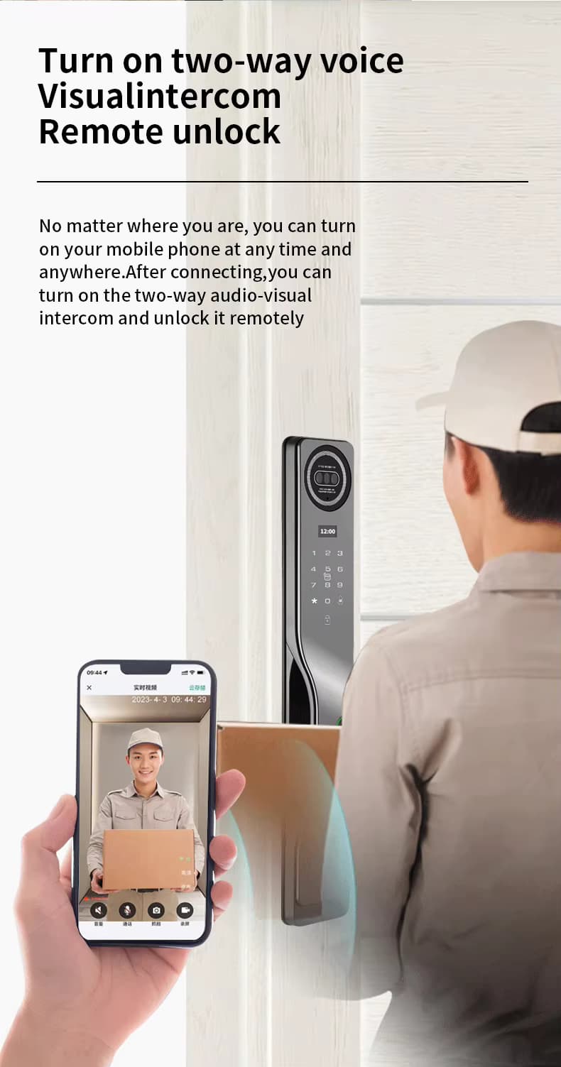 Tuya smart lock For Security Door Sl-028 - 2