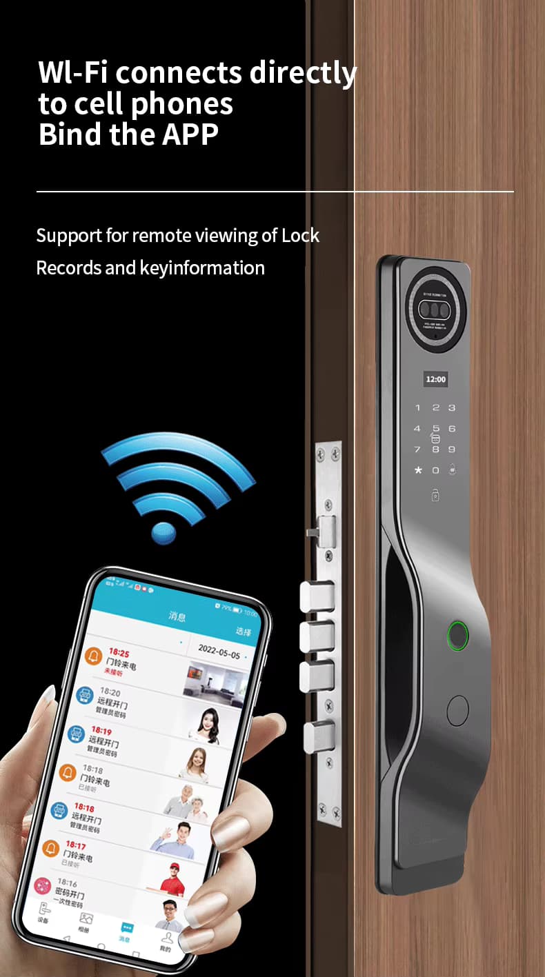 Tuya smart lock For Security Door Sl-028 - 3
