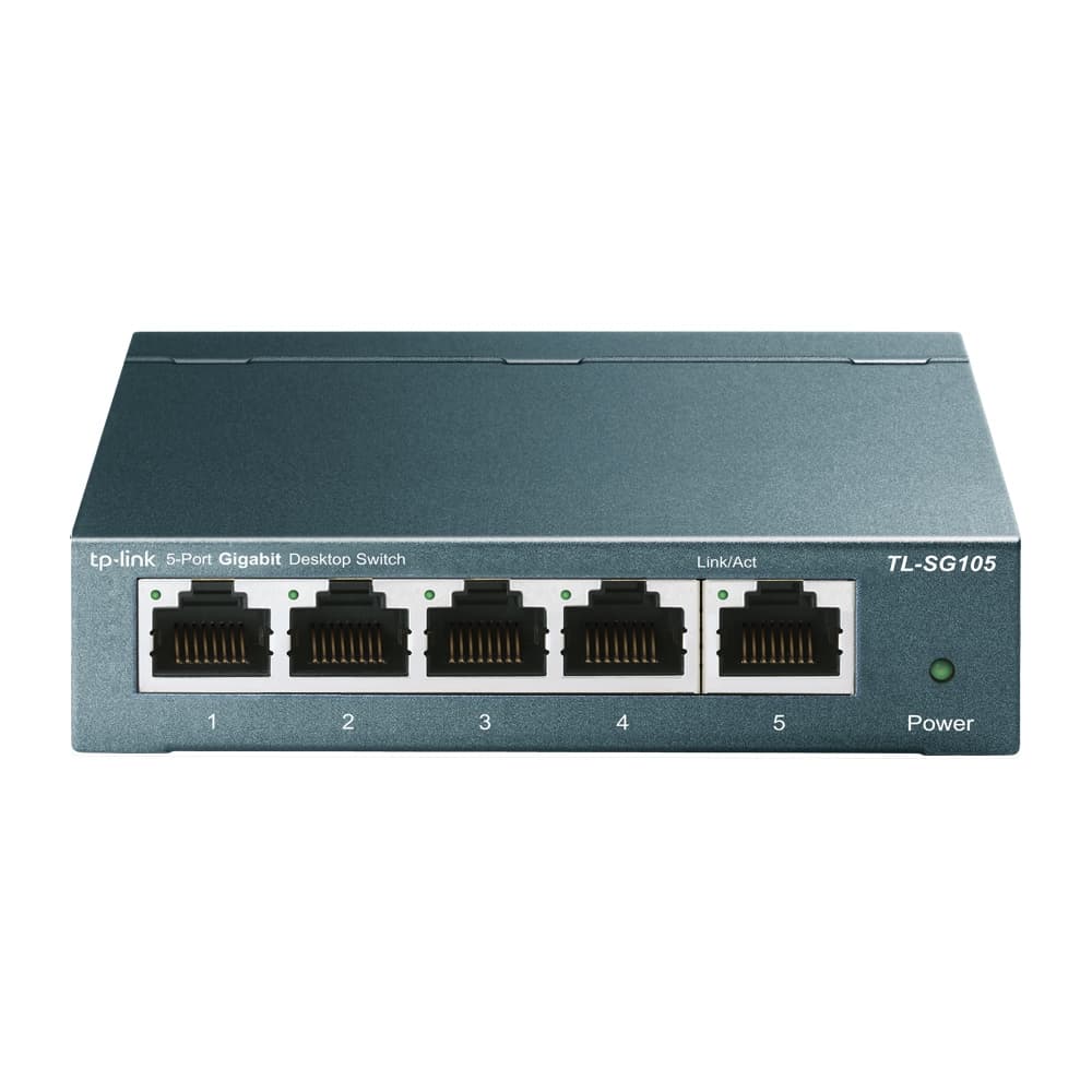 TP-Link | 5-Port 10/100/1000Mbps Steel Case Network Switch