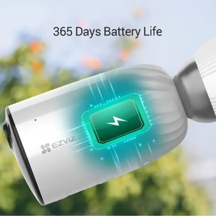 كاميرا إيزفيز خارجية واي فاي بدقة 1080p ببطارية CS-BC1-B1 - 4