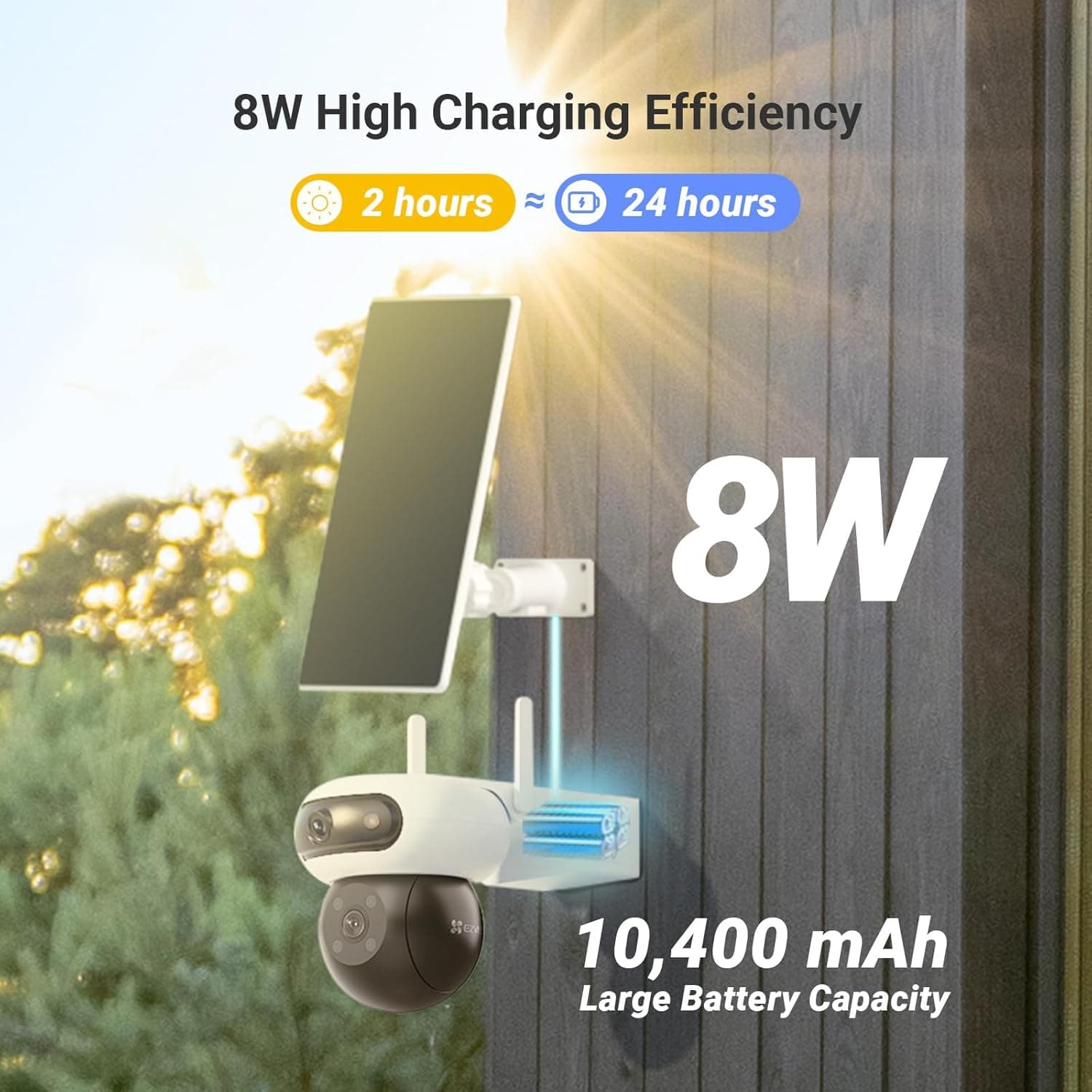 Ezviz camera Outdoor 4G + WiFi 2K Battery CS-CB90x - 5