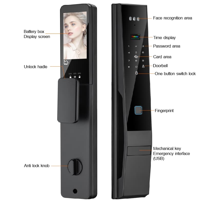 Smart Lock Tuya for security door (Sl-045) - 3
