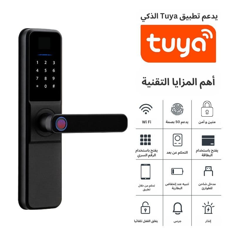 Tuya Smart Lock for Security Doors (Sl-054) - 2